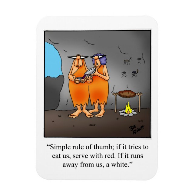 Funny Wine Humour Magnet Gift (Vertical)