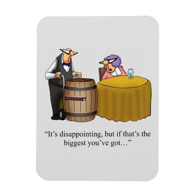 Funny Wine Humour Magnet Gift (Vertical)