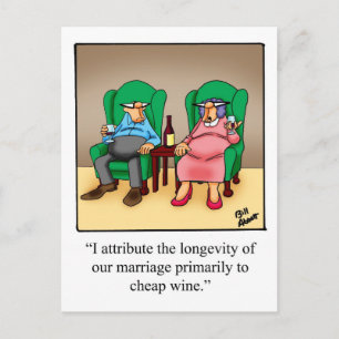 Funny Wine Humour Postcard "Spectickles"