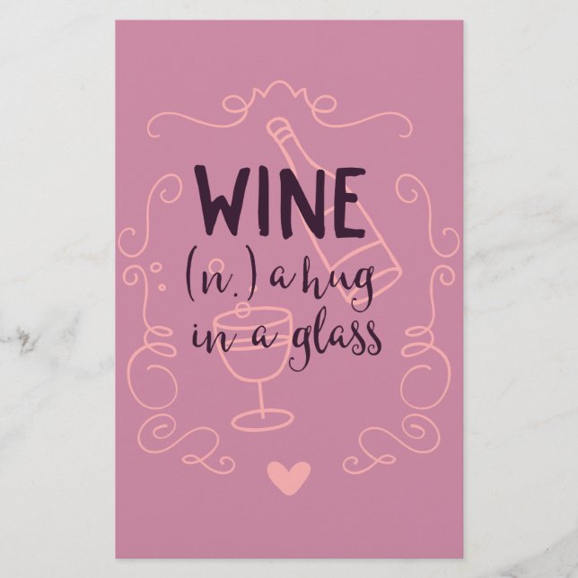 Funny Wine is a Hug in a Glass (Front)