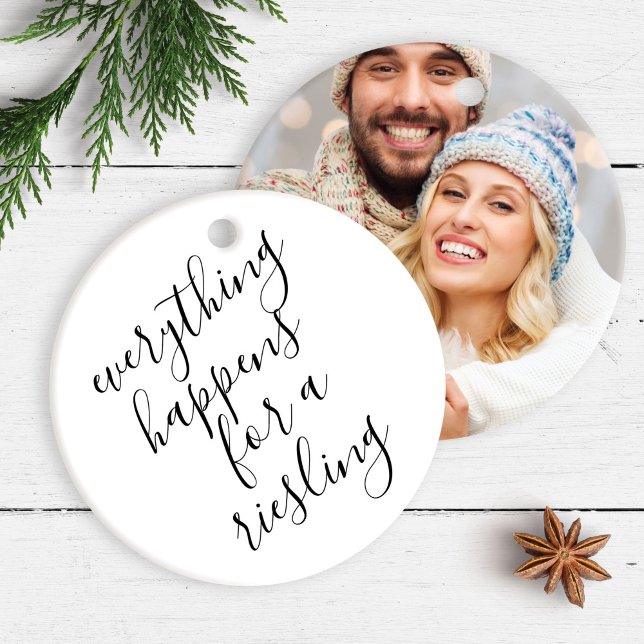 Funny Wine Lover Christmas Ceramic Ornament (Funny Wine Lover Christmas Ceramic Ornament)