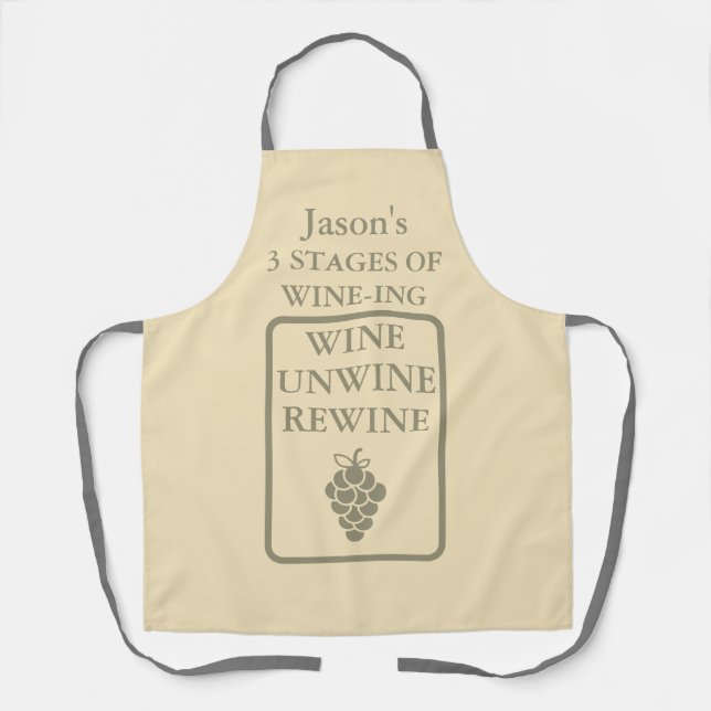 Funny Wine Lovers  Apron (Front)