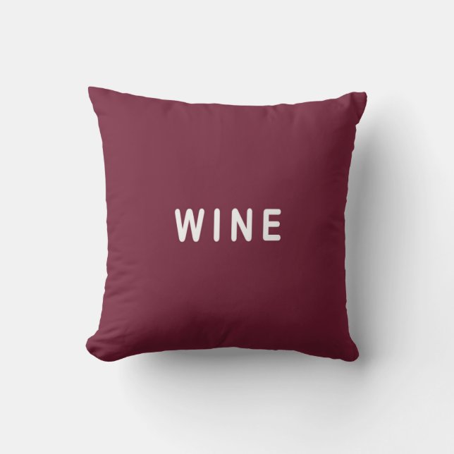 Funny Wine or Beer choice cushion (Front)