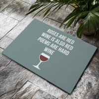Funny Wine Poem - Wine is Red Poetry is Hard