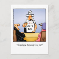 Funny Wine Postcard "Spectickles"