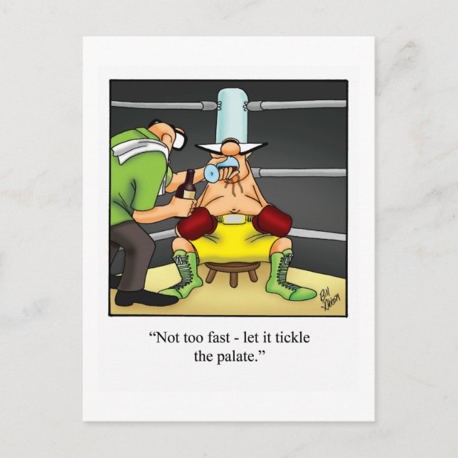 Funny Wine Postcard "Spectickles" (Front)