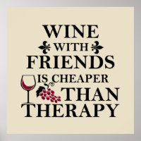 funny wine quote for friends students
