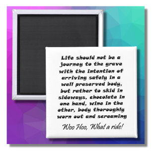 Funny wine quote joke birthday humour gifts magnet