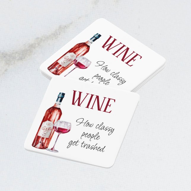 Funny Wine Saying Quote   Coaster (Creator Uploaded)