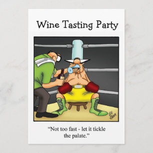 Funny Wine Tasting Party Invitations