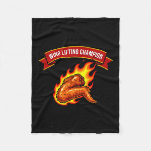 Funny Wing Lifting Chamon Fleece Blanket
