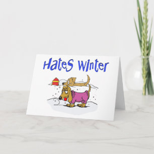 Funny Winter Christmas Card