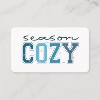Funny Winter Cold, Tis the Season to Be Freezin Business Card
