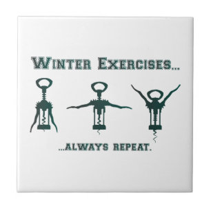 Funny Winter Exercises Tile