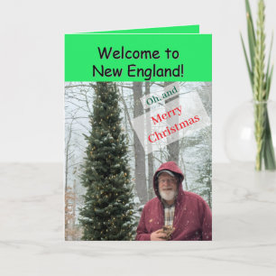Funny Winter Scene Christmas Card