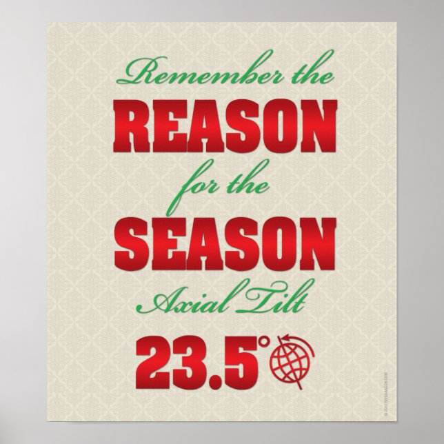 Funny Winter Solstice poster (Front)