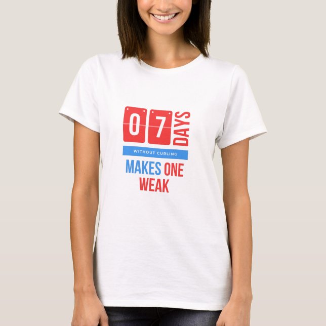 Funny Winter Sport Curling T-Shirt (Front)