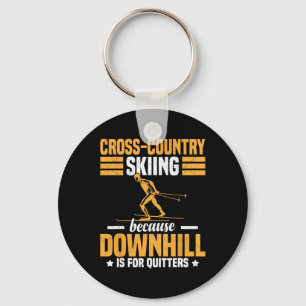 Funny Winter Sport Snow Cross-country Skiing Appea Key Ring
