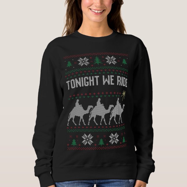 Funny Wise Men Ugly Christmas Sweater (Front)