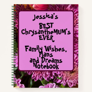 Funny Wishes, Plans and Dreams Spiral Notebook