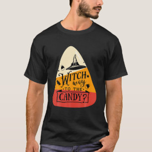 Funny Witch Candy Corn Halloween T-Shirt