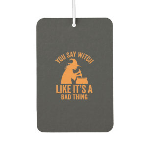 Funny Witch Cauldron Halloween Car Air Freshener