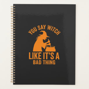 Funny Witch Cauldron Halloween Planner