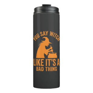 Funny Witch Cauldron Halloween Thermal Tumbler