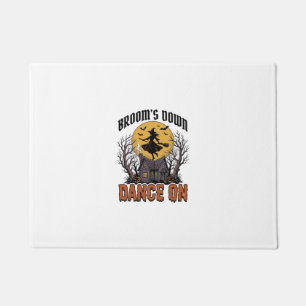 Funny Witch Dancer Vintage Halloween Engraving Shi Doormat