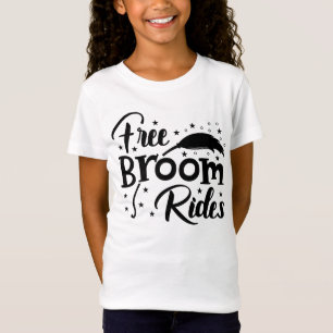 Funny Witch - Free Broom Rides Cute Halloween T-Shirt