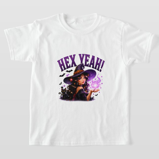 ✨ Funny Witch Halloween Pun Saying 🧙 T-Shirt (Laydown)
