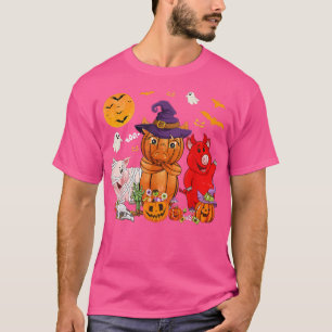 Funny Witch Mummy Pigs Lover Farmer Halloween Cost T-Shirt