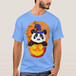 Funny Witch Panda Bear Lover Fan Halloween Costume T-Shirt
