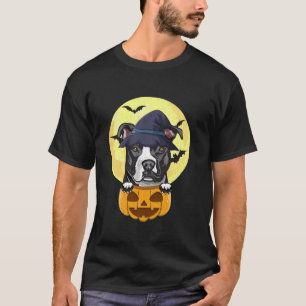 Funny Witch Pitbull Dog Lover Halloween Costume Wo T-Shirt