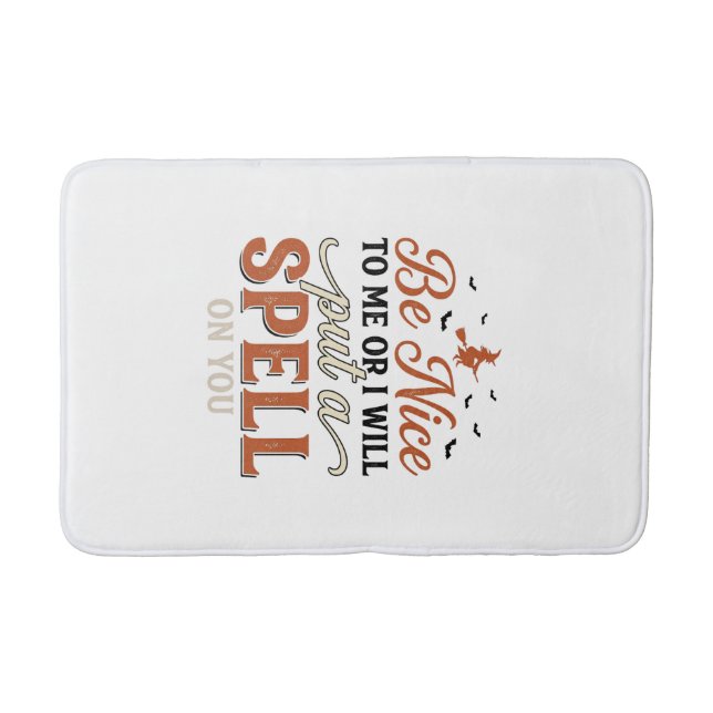 Funny Witch Spell Quote Halloween Vector Design_1 Bath Mat (Front)