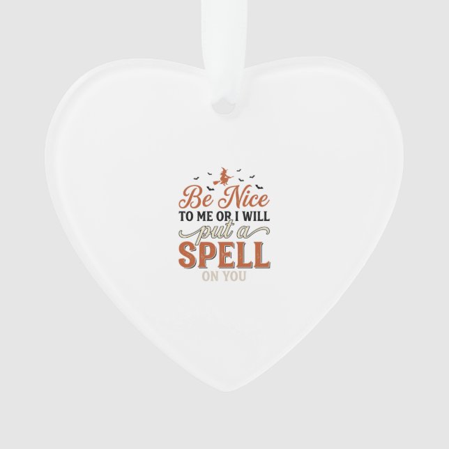 Funny Witch Spell Quote Halloween Vector Design_1 Ornament (Front)