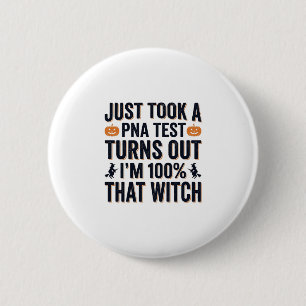 Funny Witch Test Halloween Quote Vector Design_1 6 Cm Round Badge