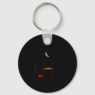 Funny Witches Brewing Cauldron Red Hat Anti Tr-mp  Key Ring