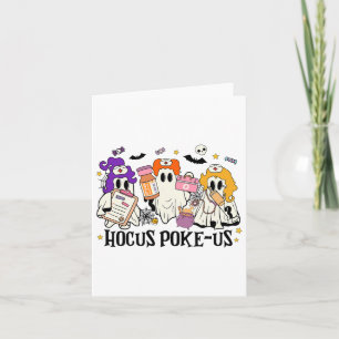 Funny Witches Nurse Spooky Nurse Costume Halloween Card