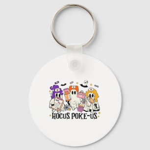 Funny Witches Nurse Spooky Nurse Costume Halloween Key Ring
