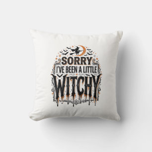 Funny Witchy Halloween Vintage Engraving Shirt Des Cushion
