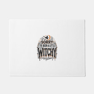 Funny Witchy Halloween Vintage Engraving Shirt Des Doormat