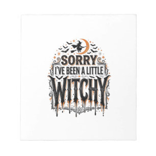 Funny Witchy Halloween Vintage Engraving Shirt Des Notepad