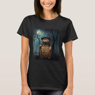 Funny Wizard Cat Funny Halloween Cat Meme T-Shirt