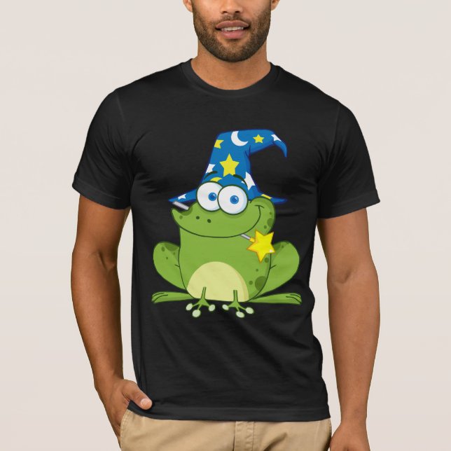 Funny Wizard Frog T-Shirt (Front)