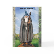 Funny Wizard Graduation Card