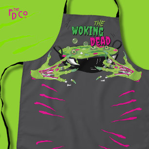 Funny Woking Dead Zombie Rippin’ Eyeball Poppin’  Apron