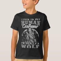Funny Wolf Design Human Costume I'm A Wolf