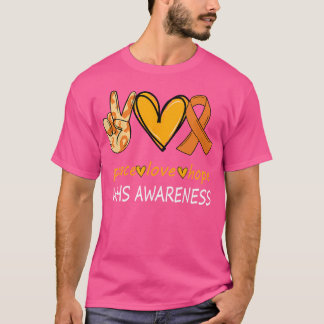 Funny Wolf Hirschhorn Syndrome Awareness Day Hope  T-Shirt