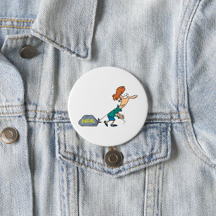 Funny Woman Carrying Emotional Baggage 7.5 Cm Round Badge